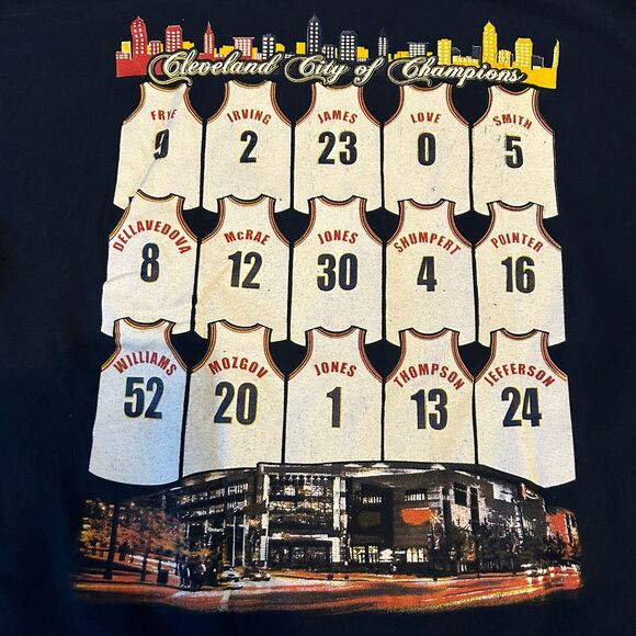 Lebron James Straight Outta Cleveland NBA Champions Rap Tee Style T Shirt Size M - Picture 4 of 8